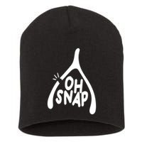 Oh Snap Funny Broken Bone Short Acrylic Beanie