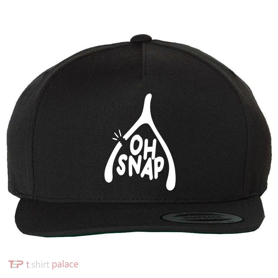 Oh Snap Funny Broken Bone Wool Snapback Cap