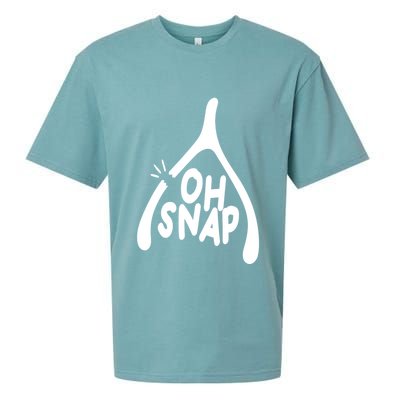 Oh Snap Funny Broken Bone Sueded Cloud Jersey T-Shirt