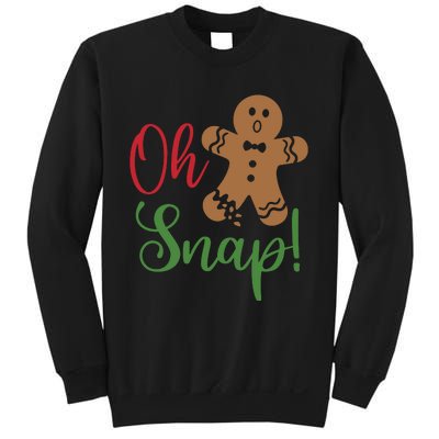 Oh Snap Funny Gingerbread Christmas Sweatshirt