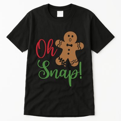 Oh Snap Funny Gingerbread Christmas Tall T-Shirt