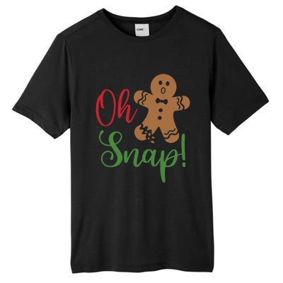 Oh Snap Funny Gingerbread Christmas Tall Fusion ChromaSoft Performance T-Shirt