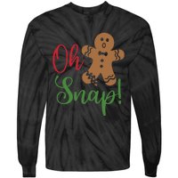 Oh Snap Funny Gingerbread Christmas Tie-Dye Long Sleeve Shirt