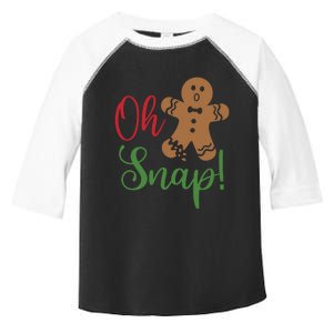 Oh Snap Funny Gingerbread Christmas Toddler Fine Jersey T-Shirt