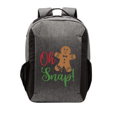 Oh Snap Funny Gingerbread Christmas Vector Backpack