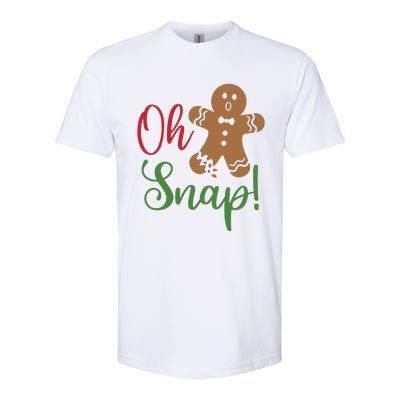 Oh Snap Funny Gingerbread Christmas Softstyle CVC T-Shirt