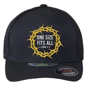 One Size Fits All Bible Christian Faith Jesus Christ Flexfit Unipanel Trucker Cap