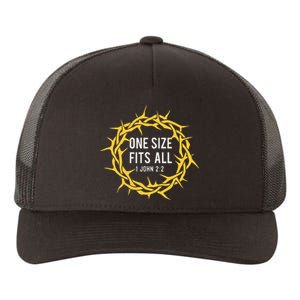 One Size Fits All Bible Christian Faith Jesus Christ Yupoong Adult 5-Panel Trucker Hat