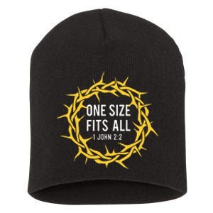 One Size Fits All Bible Christian Faith Jesus Christ Short Acrylic Beanie