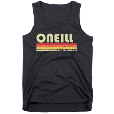 Oneill Surname Funny Retro Vintage 80s 90s Birthday Reunion Tank Top