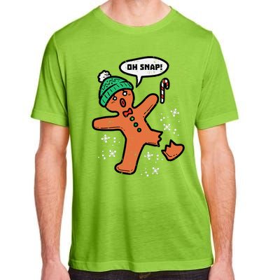 Oh Snap Funny Gingerbread Christmas Xmas Holiday Gift Idea Trending Adult ChromaSoft Performance T-Shirt