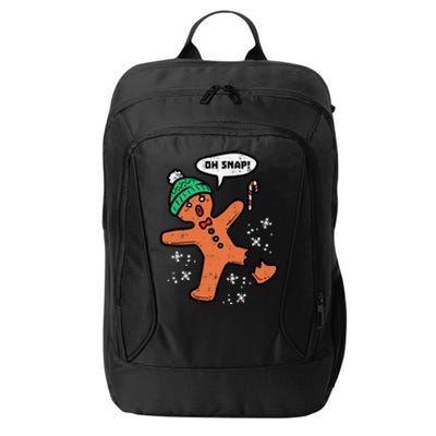 Oh Snap Funny Gingerbread Christmas Xmas Holiday Gift Idea Trending City Backpack