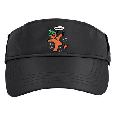 Oh Snap Funny Gingerbread Christmas Xmas Holiday Gift Idea Trending Adult Drive Performance Visor