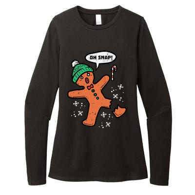 Oh Snap Funny Gingerbread Christmas Xmas Holiday Gift Idea Trending Womens CVC Long Sleeve Shirt