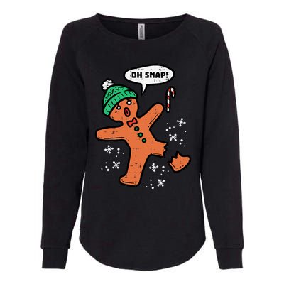 Oh Snap Funny Gingerbread Christmas Xmas Holiday Gift Idea Trending Womens California Wash Sweatshirt