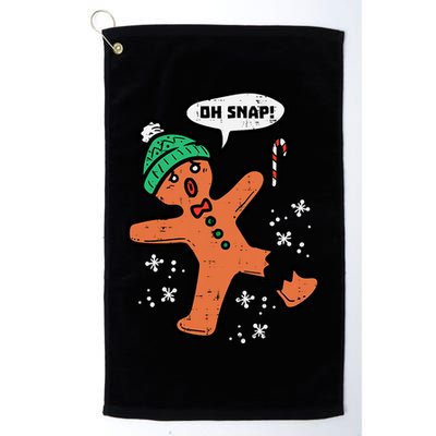 Oh Snap Funny Gingerbread Christmas Xmas Holiday Gift Idea Trending Golf Towel