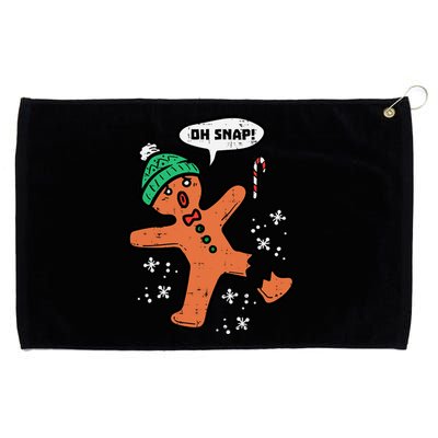 Oh Snap Funny Gingerbread Christmas Xmas Holiday Gift Idea Trending Grommeted Golf Towel