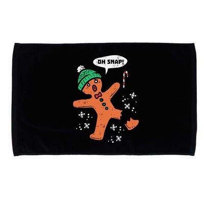 Oh Snap Funny Gingerbread Christmas Xmas Holiday Gift Idea Trending Microfiber Hand Towel