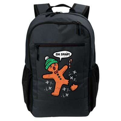 Oh Snap Funny Gingerbread Christmas Xmas Holiday Gift Idea Trending Daily Commute Backpack