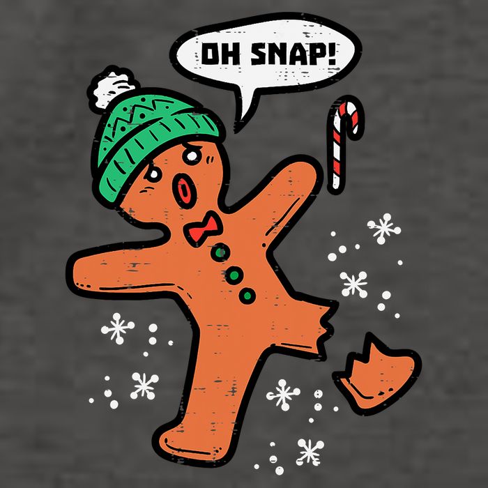 Oh Snap Funny Gingerbread Christmas Xmas Holiday Gift Idea Trending Vector Backpack