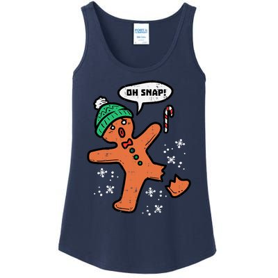 Oh Snap Funny Gingerbread Christmas Xmas Holiday Gift Idea Trending Ladies Essential Tank