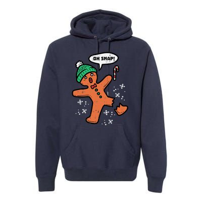 Oh Snap Funny Gingerbread Christmas Xmas Holiday Gift Idea Trending Premium Hoodie