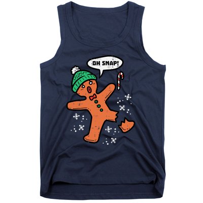 Oh Snap Funny Gingerbread Christmas Xmas Holiday Gift Idea Trending Tank Top