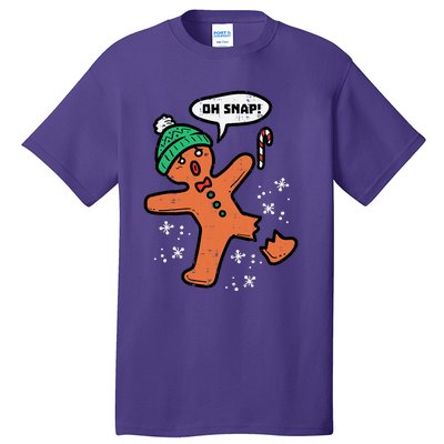 Oh Snap Funny Gingerbread Christmas Xmas Holiday Gift Idea Trending Tall T-Shirt