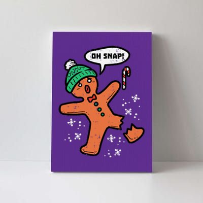 Oh Snap Funny Gingerbread Christmas Xmas Holiday Gift Idea Trending Canvas