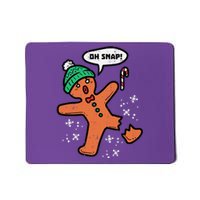 Oh Snap Funny Gingerbread Christmas Xmas Holiday Gift Idea Trending Mousepad