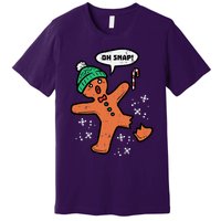 Oh Snap Funny Gingerbread Christmas Xmas Holiday Gift Idea Trending Premium T-Shirt