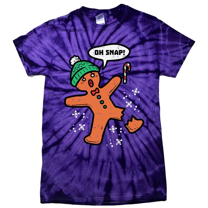 Oh Snap Funny Gingerbread Christmas Xmas Holiday Gift Idea Trending Tie-Dye T-Shirt