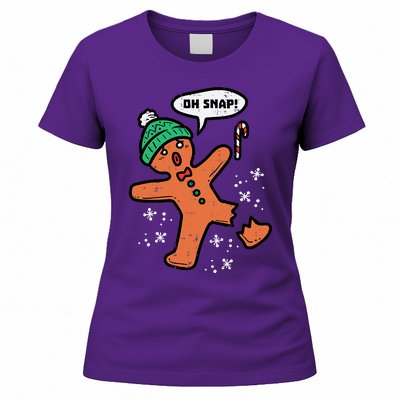 Oh Snap Funny Gingerbread Christmas Xmas Holiday Gift Idea Trending Women's T-Shirt