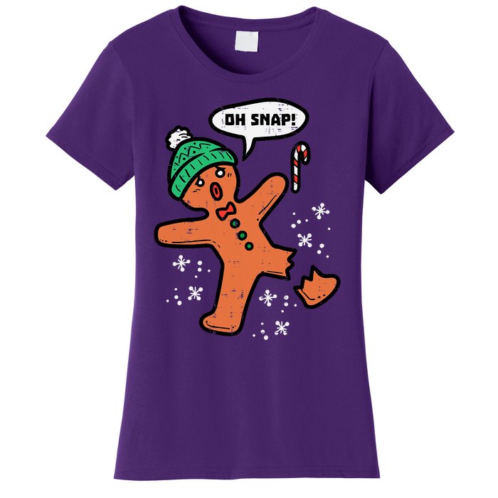 Oh Snap Funny Gingerbread Christmas Xmas Holiday Gift Idea Trending Women's T-Shirt