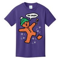 Oh Snap Funny Gingerbread Christmas Xmas Holiday Gift Idea Trending Kids T-Shirt