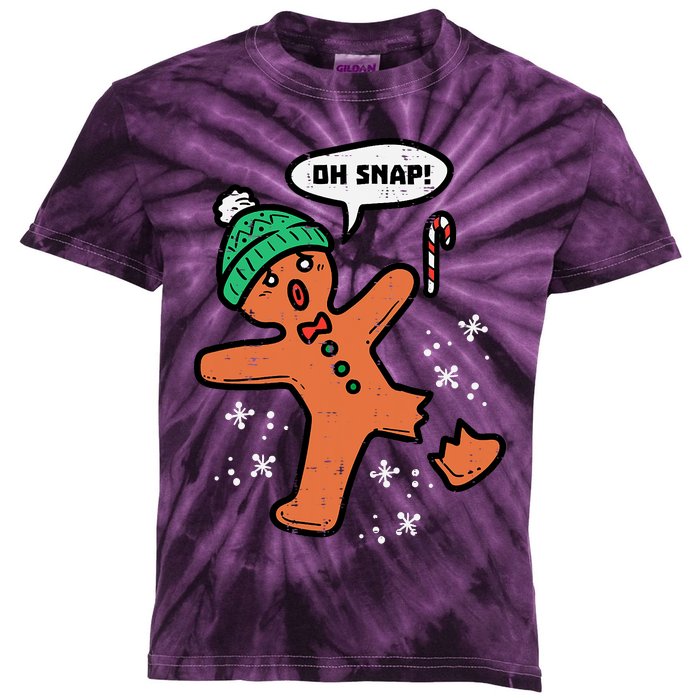 Oh Snap Funny Gingerbread Christmas Xmas Holiday Gift Idea Trending Kids Tie-Dye T-Shirt