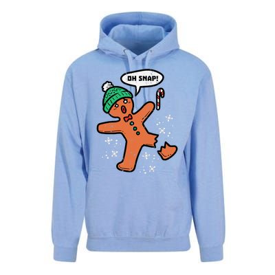 Oh Snap Funny Gingerbread Christmas Xmas Holiday Gift Idea Trending Unisex Surf Hoodie