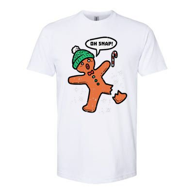 Oh Snap Funny Gingerbread Christmas Xmas Holiday Gift Idea Trending Softstyle CVC T-Shirt