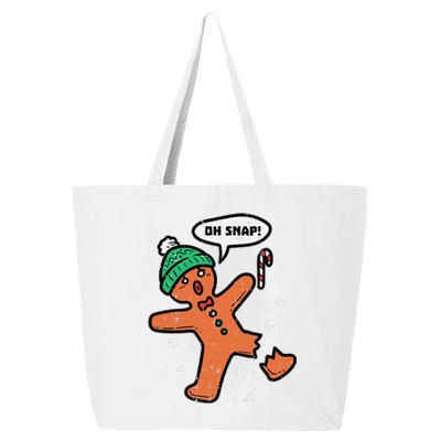 Oh Snap Funny Gingerbread Christmas Xmas Holiday Gift Idea Trending 25L Jumbo Tote