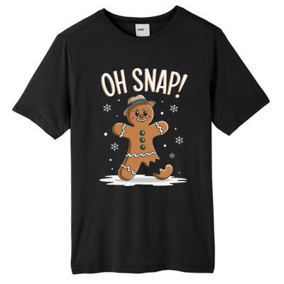 Oh Snap Funny Gingerbread Broken Cookie Holiday Christmas Tall Fusion ChromaSoft Performance T-Shirt