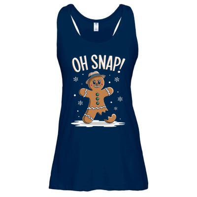 Oh Snap Funny Gingerbread Broken Cookie Holiday Christmas Ladies Essential Flowy Tank