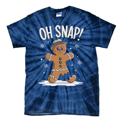 Oh Snap Funny Gingerbread Broken Cookie Holiday Christmas Tie-Dye T-Shirt