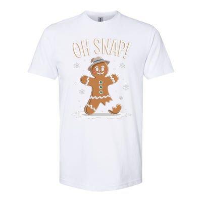 Oh Snap Funny Gingerbread Broken Cookie Holiday Christmas Softstyle CVC T-Shirt