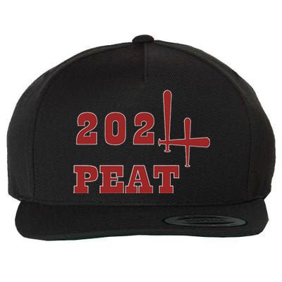 Oklahoma Softball Four Peat 2024 Celebration Wool Snapback Cap