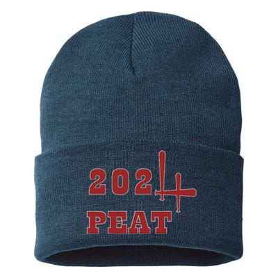 Oklahoma Softball Four Peat 2024 Celebration Sustainable Knit Beanie