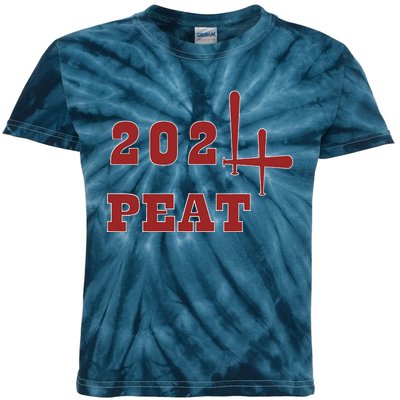 Oklahoma Softball Four Peat 2024 Celebration Kids Tie-Dye T-Shirt