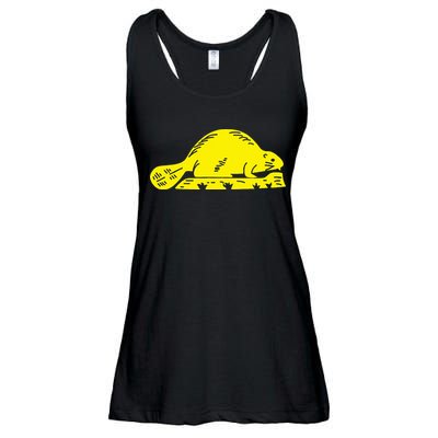 Oregon State Flag Beaver Ladies Essential Flowy Tank