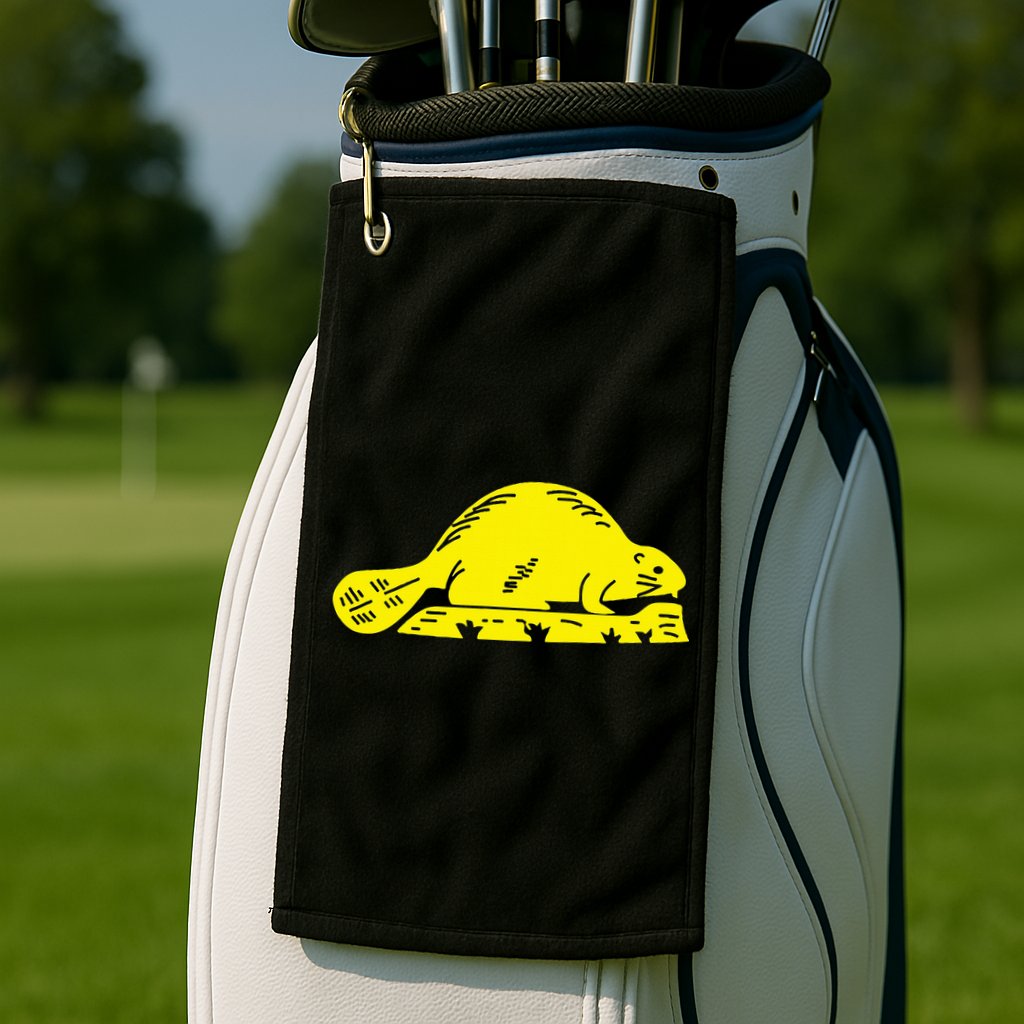 Oregon State Flag Beaver Golf Towel
