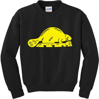 Oregon State Flag Beaver Kids Sweatshirt