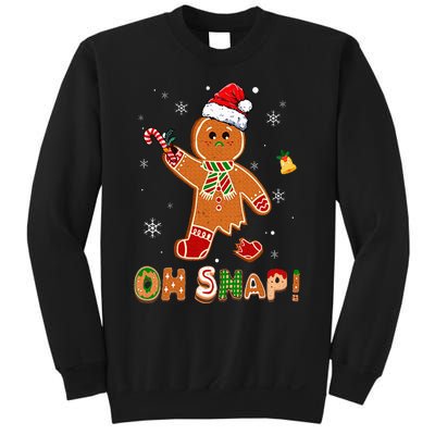 Oh Snap Gingerbread Funny Christmas Xmas Sweatshirt